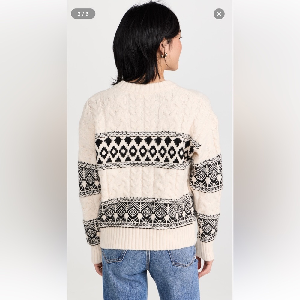NWT Line & Dot Montana Faire Isle Sweater Size Small - Picture 3 of 14